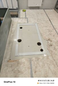 Carottage Fa-béton sole travailler préparation 2