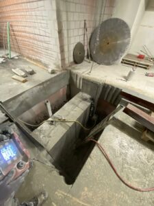 Chantier indoor charleroi Fa-béton