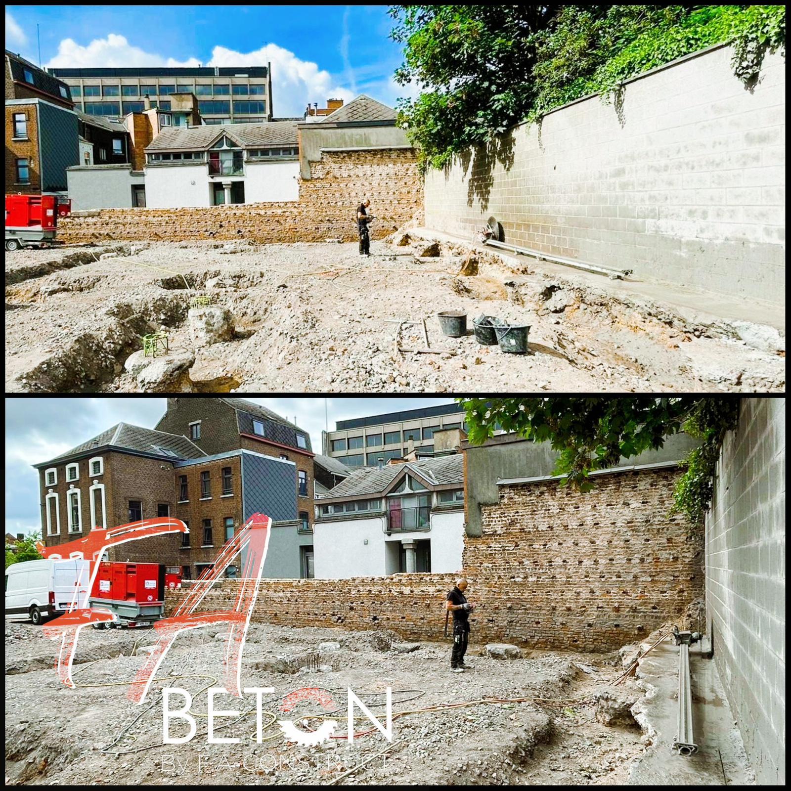 Début de chantier carottage fa-béton